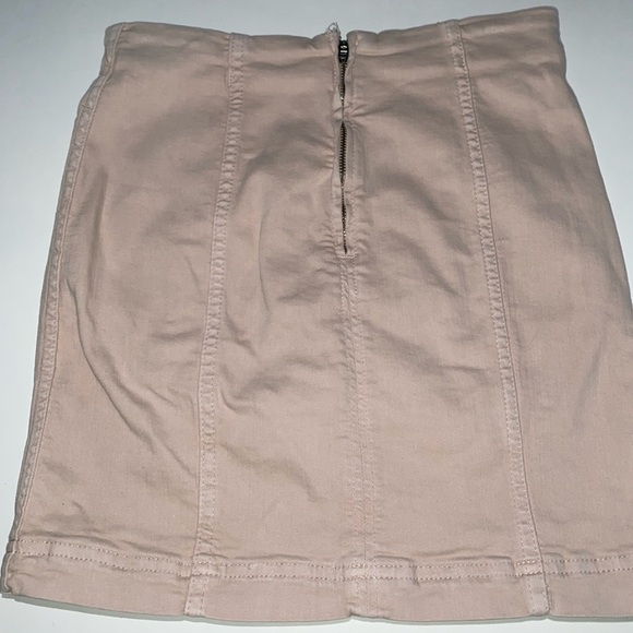 FREE PEOPLE MODERN FEMME KHAKI MINI SKIRT TRENDING BRAND NEW POPULAR BRAND - Picture 5 of 7